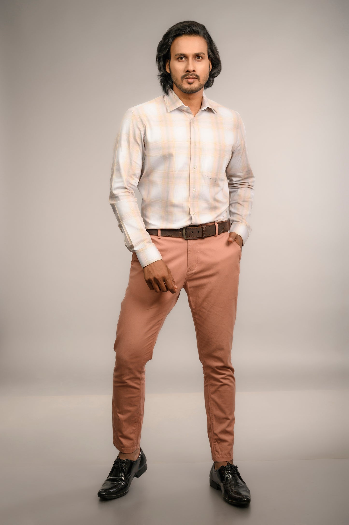 Off-white Checkered Twill Shirt