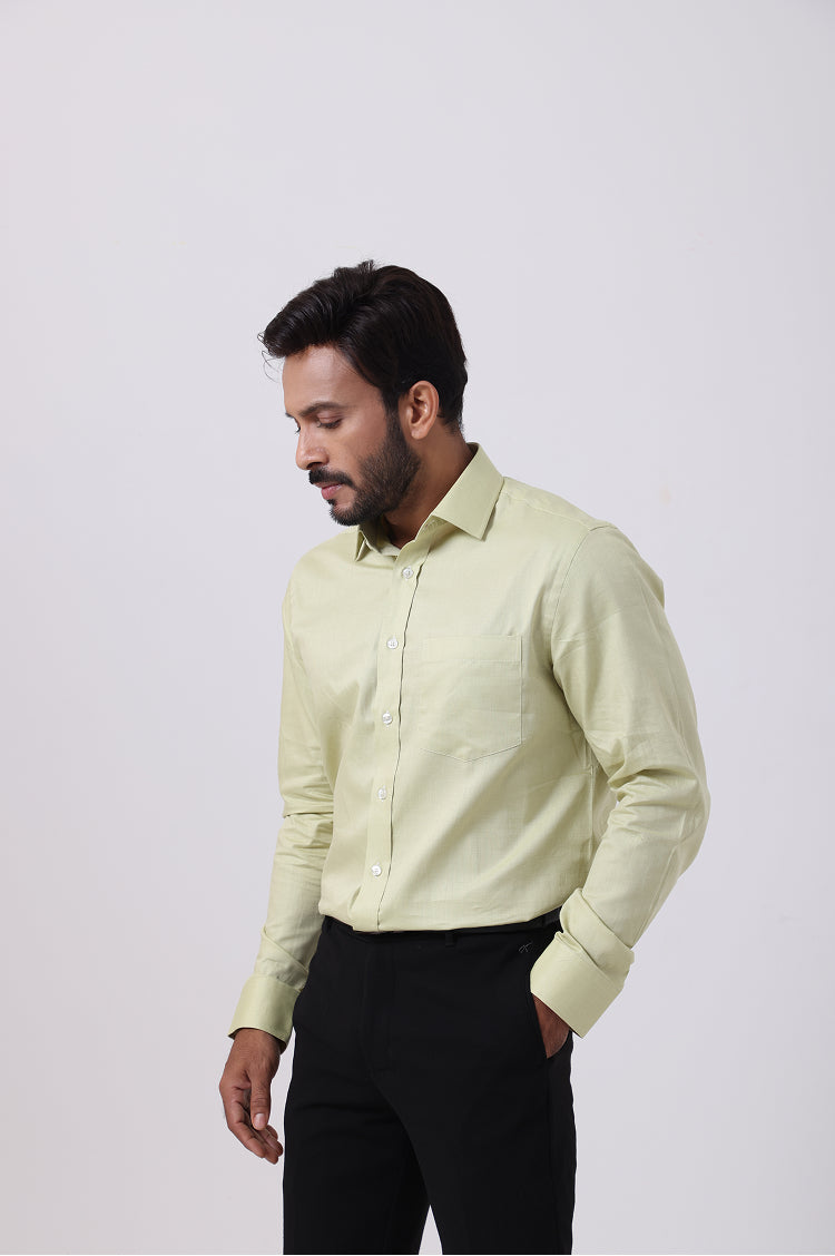 Premium Giza Cotton Bright Green Shirt