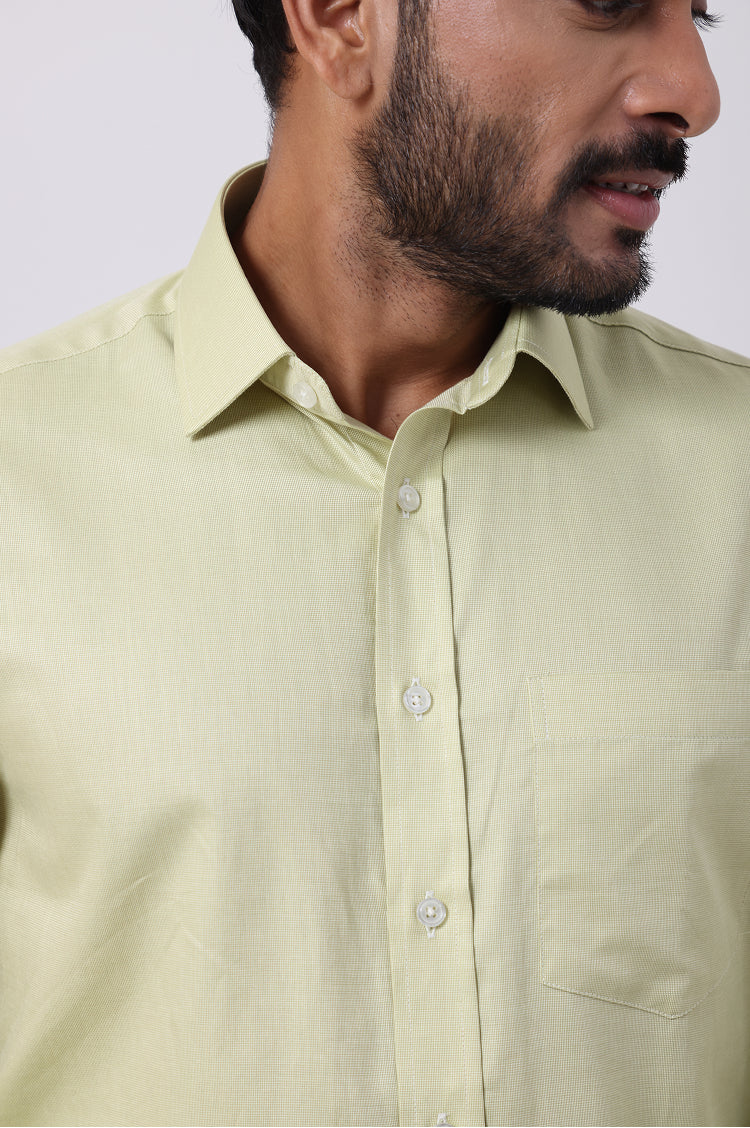 Premium Giza Cotton Bright Green Shirt