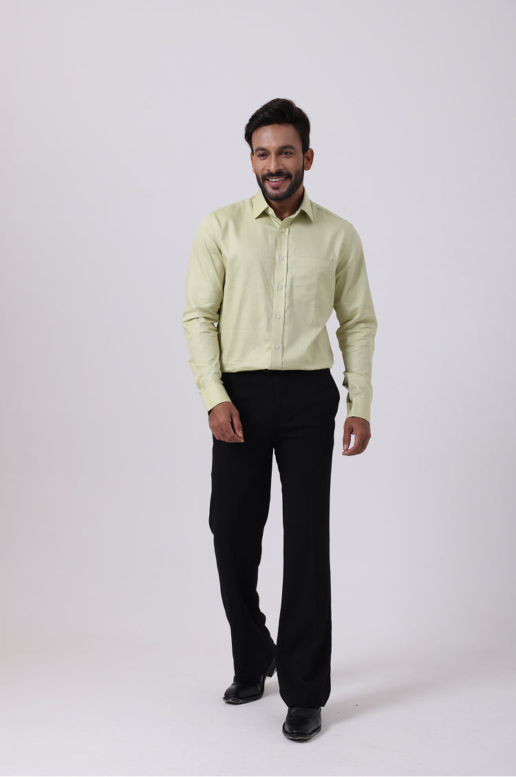 Premium Giza Cotton Bright Green Shirt