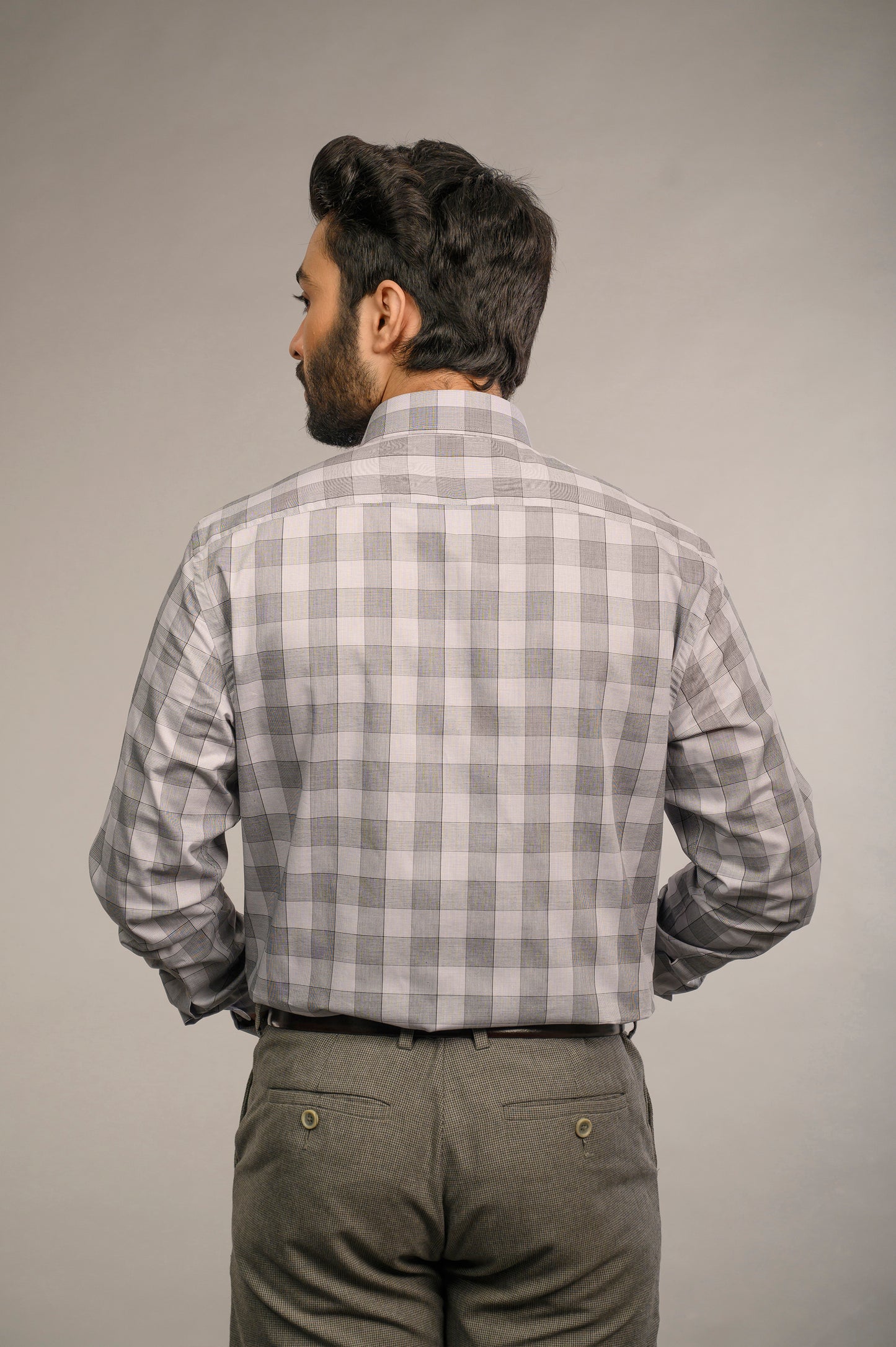 Black & Grey Checkered Classic Shirt