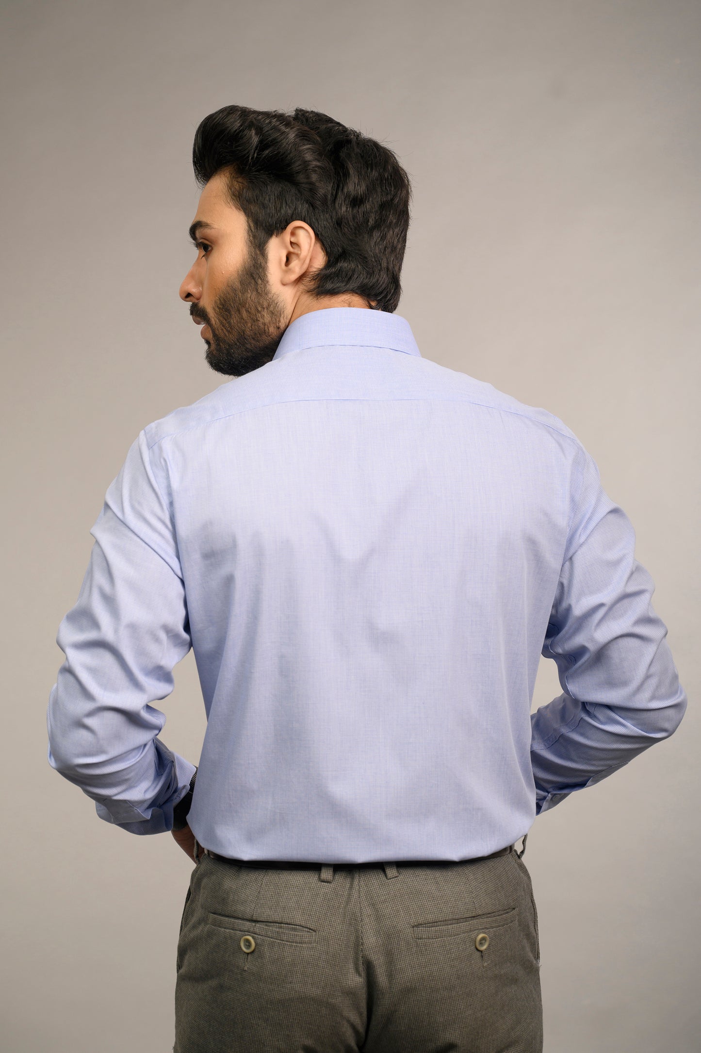 Classic Blue Check Poplin Shirt