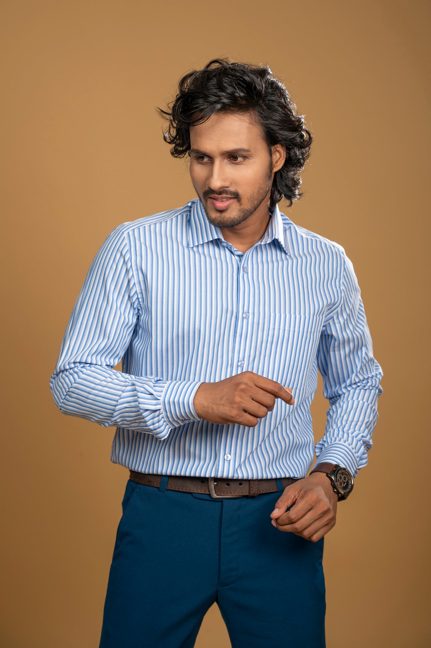 Classic Blue Stripes Shirt