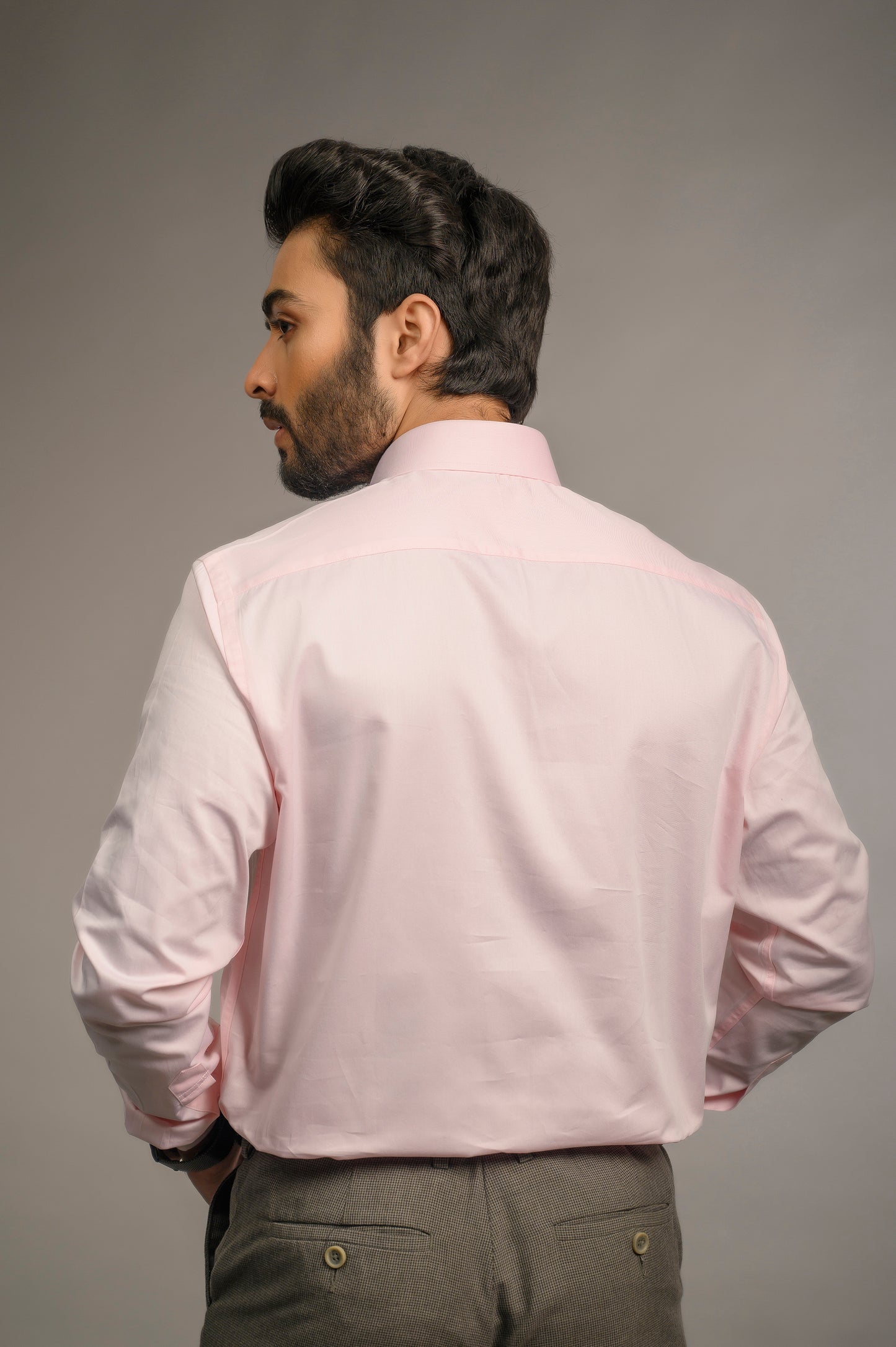 Pink Satin Charm Shirt