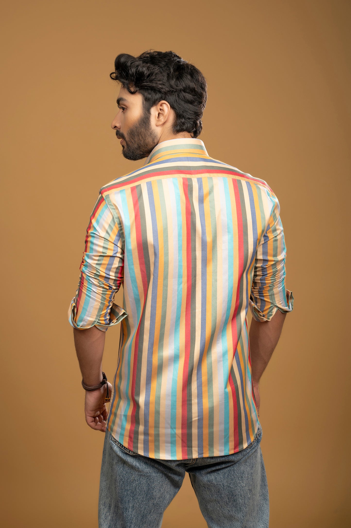 Multicolor Stripe Fusion Shirt