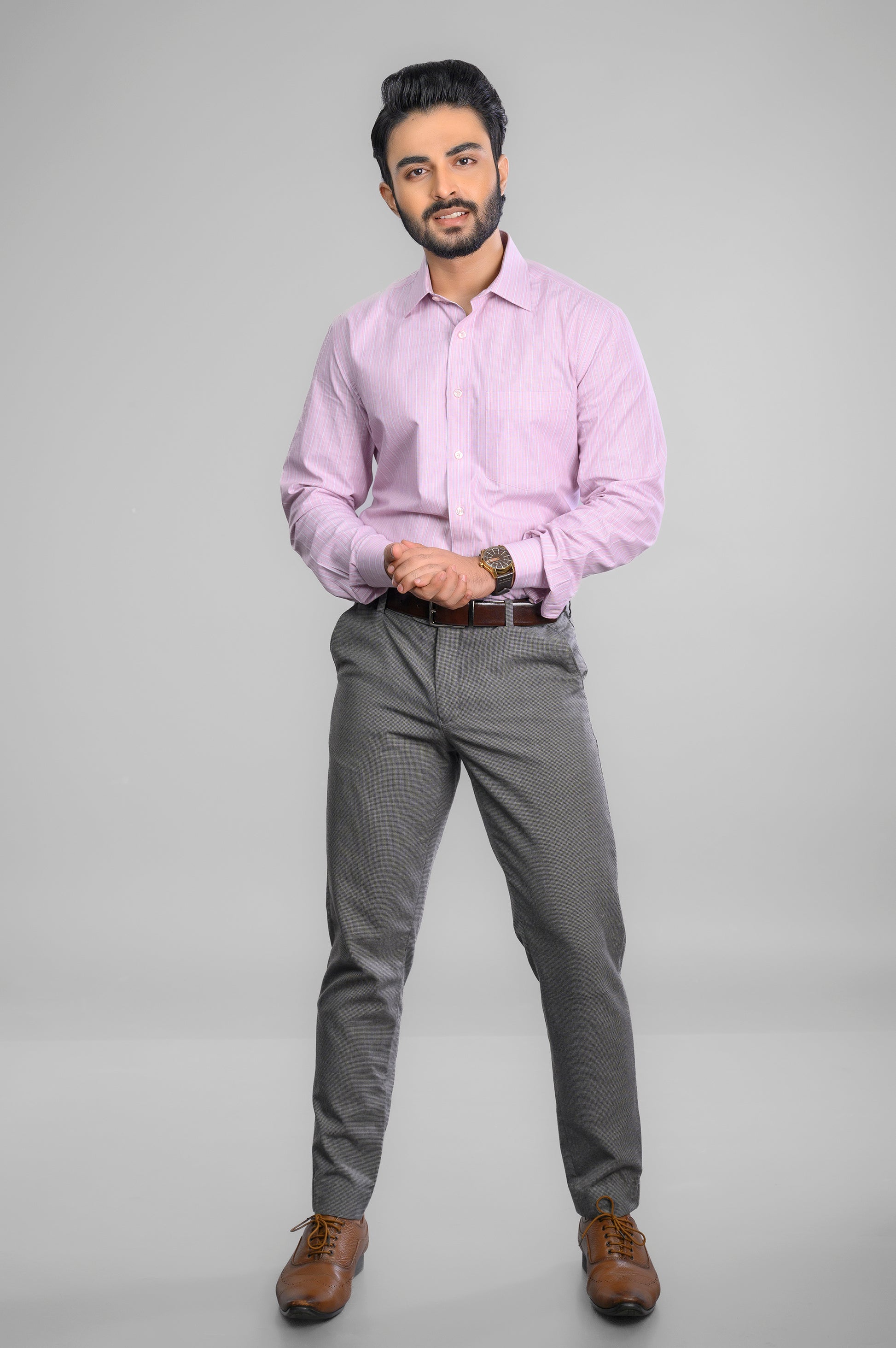 pink dress shirt grey pants SHIRTS Vercini and a convenient front pocket Men Formal Pink Shirt Grey