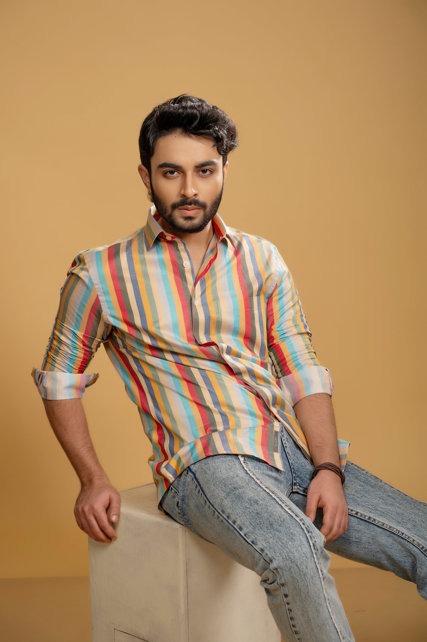 Multicolor Stripe Fusion Shirt